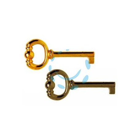 CHIAVI PER MOBILI IN ZAMA - mm.74 lunghezza gambo mm.43 - bronzo sfumato