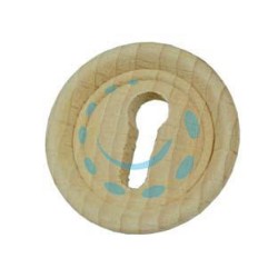 BOCCHETTE PER MOBILI LEGNO FAGGIO GREZZO DA INCASSO - ø mm.34 con incasso ø mm.27
