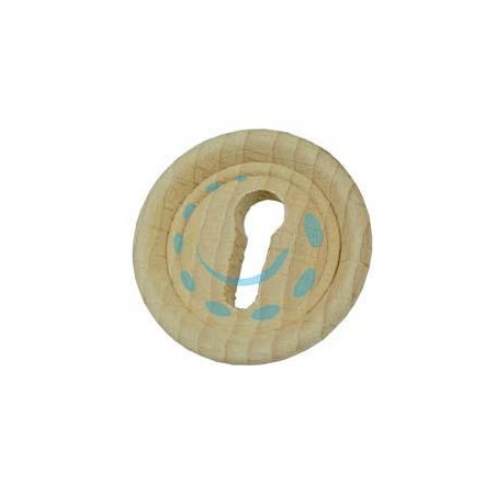 BOCCHETTE PER MOBILI LEGNO FAGGIO GREZZO DA INCASSO - ø mm.34 con incasso ø mm.27