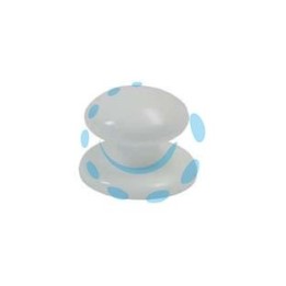 POMOLI PER MOBILI CON ROSETTA IN NYLON - ø mm.30 bianco