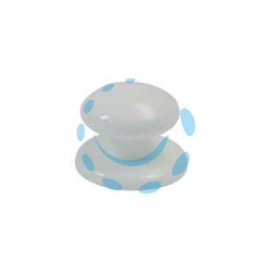 POMOLI PER MOBILI CON ROSETTA IN NYLON - ø mm.40 bianco