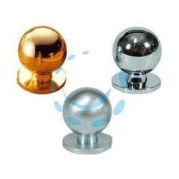 POMOLI PER MOBILI IN OTTONE A SFERA - ø mm.20 in ottone cromato lucido