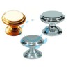 POMOLI PER MOBILI IN OTTONE PIATTI SAGOMATI - ø mm.25 in ottone cromato lucido