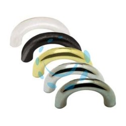 MANIGLIE PER MOBILI AD ARCHETTO FISSE IN ZAMA - interfori mm.32 colore cromo lucido