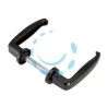 MANIGLIE PER PORTE METALLICHE ART.357 - mm.65-75