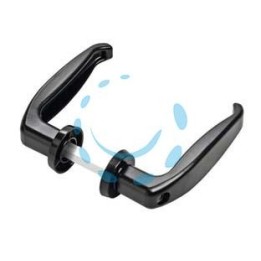 MANIGLIE PER PORTE METALLICHE ART.355 - mm.40-50