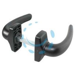 MANIGLIA IN RESINA CON MOLLA NERA ART.539 