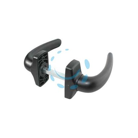 MANIGLIA IN RESINA CON MOLLA NERA ART.539 