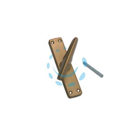 MARTELLINA "ALU" IN ALLUMINIO BRONZATO - movimento martellina quadro mm.7