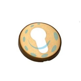 BOCCHETTA FORO YALE IN ALLUMINIO BRONZATO 