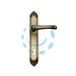 MANIGLIA LAVINIA CON PLACCA IN OTTONE - mm.70 tipo leggero