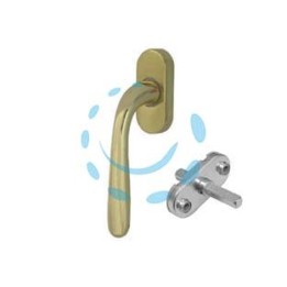 MARTELLINA DK GOCCIA IN ZAMA FINITURA OTTONE LUCIDO - movimento quadro mm.7