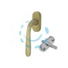 MARTELLINA DK GOCCIA IN ZAMA FINITURA OTTONE LUCIDO - movimento quadro mm.7