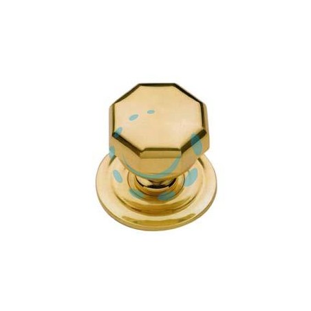 POMOLO PER PORTONCINO PRESTIGE OTTAGONALE IN OTTONE LUCIDO - ø mm.70