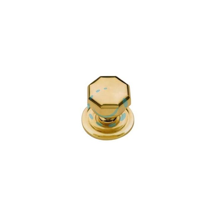 POMOLO PER PORTONCINO PRESTIGE OTTAGONALE IN OTTONE LUCIDO - ø mm.70