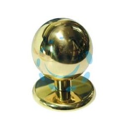 POMOLO PER PORTONCINO A SFERA IN OTTONE LUCIDO - ø mm.70