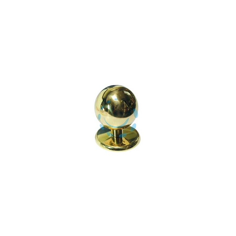 POMOLO PER PORTONCINO A SFERA IN OTTONE LUCIDO - ø mm.70