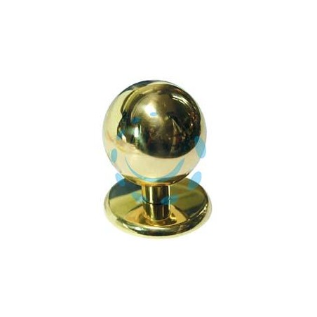 POMOLO PER PORTONCINO A SFERA IN OTTONE LUCIDO - ø mm.70