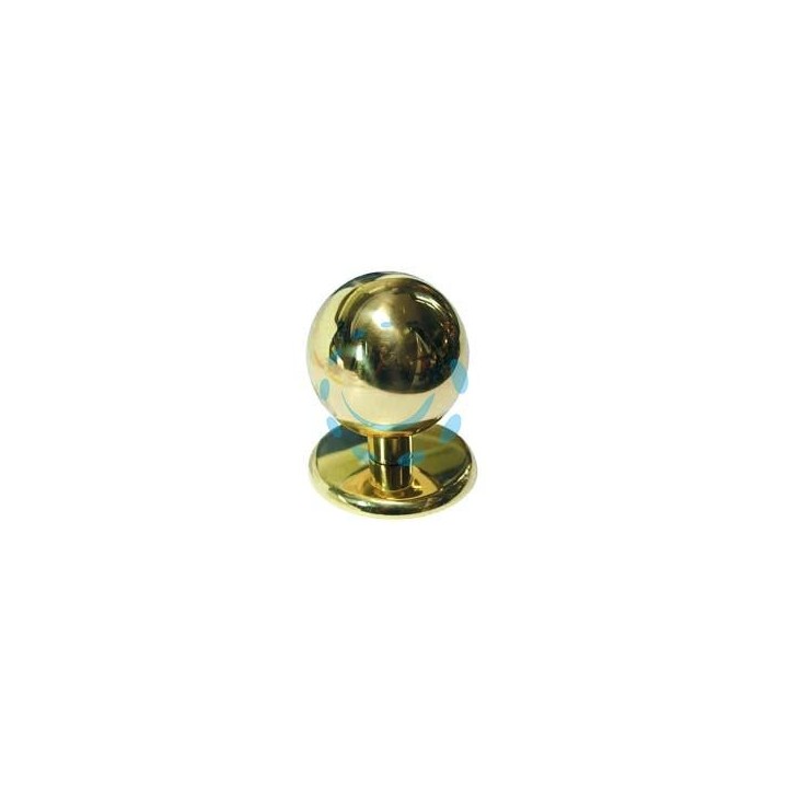 POMOLO PER PORTONCINO A SFERA IN OTTONE LUCIDO - ø mm.70