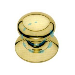 POMOLO PER PORTONCINO MODELLO SPAGNA IN OTTONE LUCIDO - ø mm.72 - base mm.84