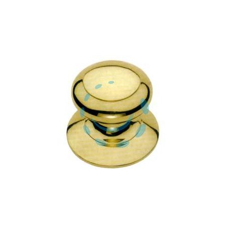 POMOLO PER PORTONCINO MODELLO SPAGNA IN OTTONE LUCIDO - ø mm.72 - base mm.84