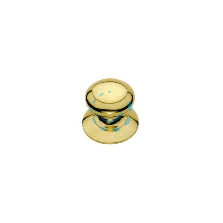 POMOLO PER PORTONCINO MODELLO SPAGNA IN OTTONE LUCIDO - ø mm.72 - base mm.84