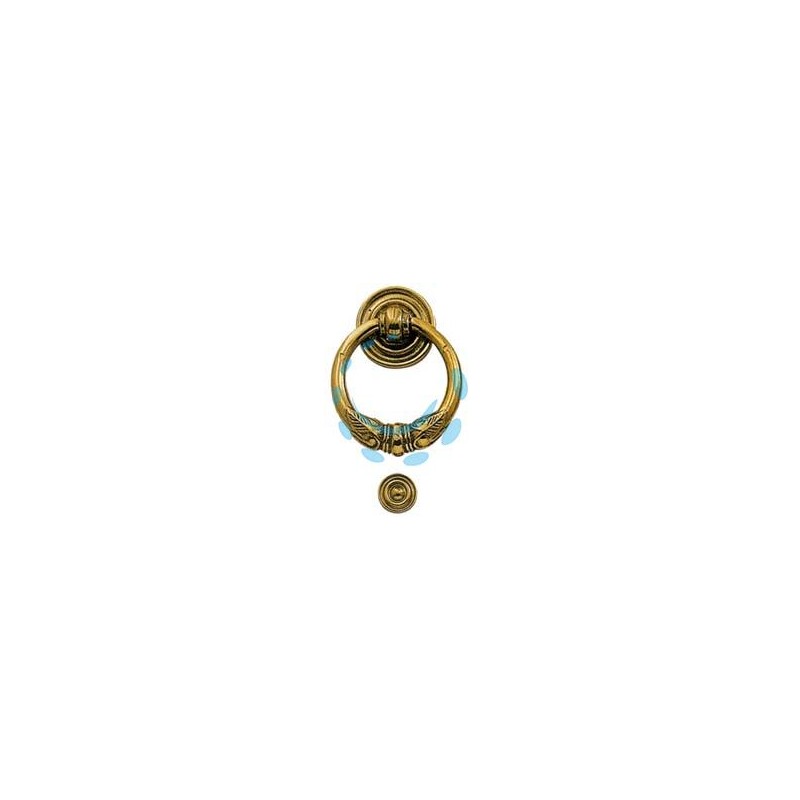 BATTENTE IMPERO IN OTTONE LUCIDO - mm.110x125h. 