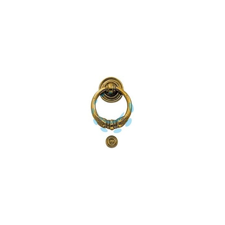 BATTENTE IMPERO IN OTTONE LUCIDO - mm.110x125h. 