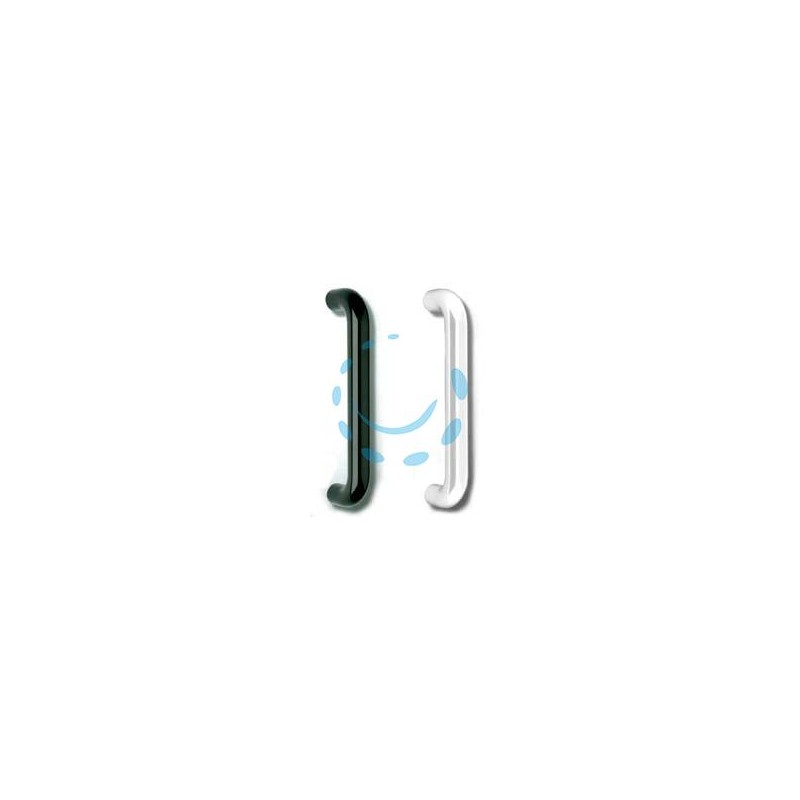 MANIGLIONE DIRITTO IN NYLON - mm.333x33x86h. - interfori mm.300 colore bianco