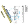 CREMONESE TRIPLICE CHIUSURA PER FINESTRA BORDO TONDO OTTONATO - entrata mm.17 