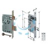 SERRATURA A BUSSOLA PATENT RIDOTTA DA INFILARE BORDO QUADRO BRONZATO - mm.35 (B.00572.35.22)