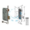 SERRATURA A BUSSOLA PATENT DA INFILARE BORDO QUADRO BRONZATO - mm.40 (B.00592.40.22)