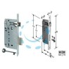 SERRATURA A BUSSOLA PATENT DA INFILARE BORDO QUADRO CROMATO - mm.50 (B.00592.50.34)