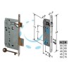 SERRATURA A BUSSOLA PATENT DA INFILARE BORDO TONDO BRONZATO - mm.30 (B.00591.30.22)