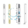 CONTROPIASTRA SERRATURA PATENT CENTRO CON CATENACCIO BORDO TONDO - ottonato verniciato (B01000.01.03)