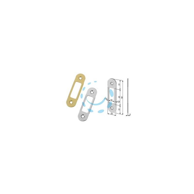 INCONTRO EASY-MATIC REGOLABILE BORDO TONDO - cromato opaco (B01402.90.03)