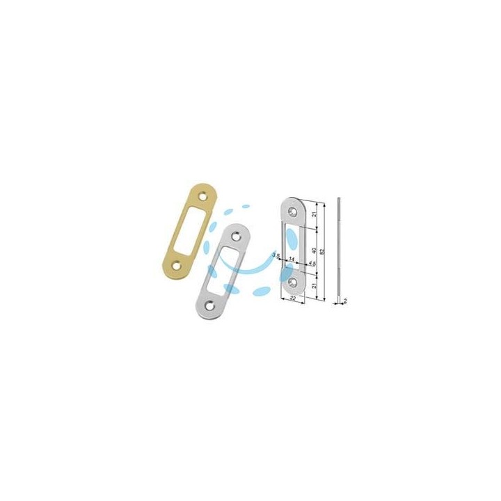 INCONTRO EASY-MATIC REGOLABILE BORDO TONDO - cromato opaco (B01402.90.03)