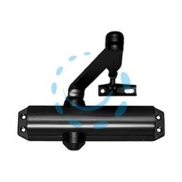 CHIUDIPORTA AEREO SERIE DC120 - senza arresto, nero mm.220x47x52h. (DC120D9005)
