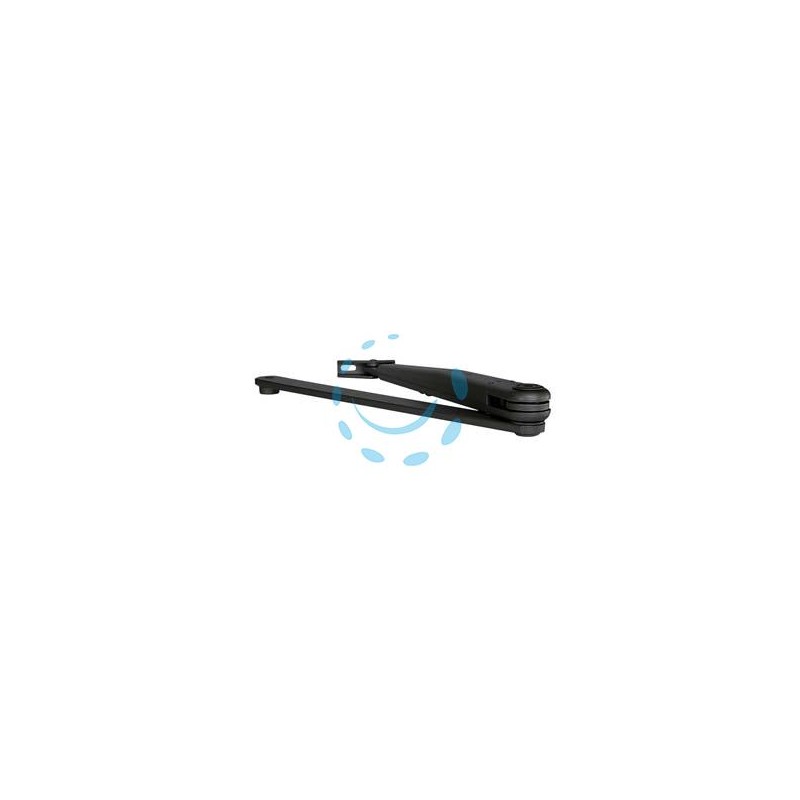 BRACCIO CON FERMO NERO PER CHIUDIPORTA DC300 DCL192 - nero RAL9005 (DCL1929005)