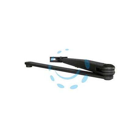 BRACCIO CON FERMO NERO PER CHIUDIPORTA DC300 DCL192 - nero RAL9005 (DCL1929005)