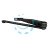 BRACCIO CON FERMO NERO PER CHIUDIPORTA DC300 DCL192 - nero RAL9005 (DCL1929005)
