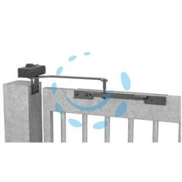 CHIUDICANCELLO FORZA FISSA PER CANCELLI FINO A 1000 MM. DC620G - nero RAL9005 (DC620G9005)