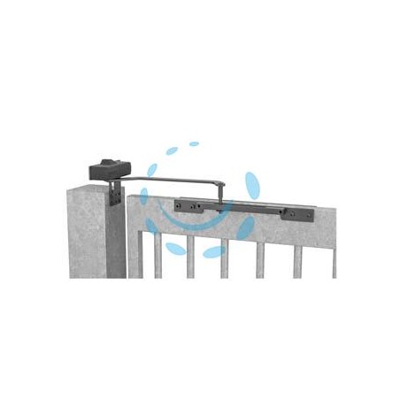 CHIUDICANCELLO FORZA FISSA PER CANCELLI FINO A 1000 MM. DC620G - nero RAL9005 (DC620G9005)