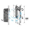 SERRATURA A BUSSOLA PATENT RIDOTTA DA INFILARE BORDO QUADRO CROMATO - mm.50 (480400504C)