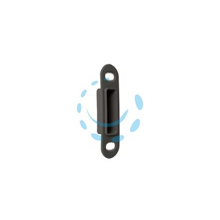POZZETTO 709 PER CONTROPIASTRA G188 NERO OPACO - mm.81,8x21,8 in abs