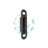 POZZETTO 709 PER CONTROPIASTRA G188 NERO OPACO - mm.81,8x21,8 in abs