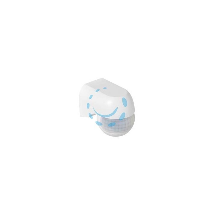SENSORE DI MOVIMENTO INFRAROSSI 180° - 1200W - bianco