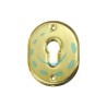 BOCCHETTA OVALE IN OTTONE LUCIDO PER CILINDRI SAGOMATI 316L - mm.70x90h. spessore mm.4 (316L/OLV)
