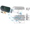 ELETTROSERRATURA APPLICARE PER PORTE IN FERRO 1A721 - mm.50/80 (1A721.00.0)