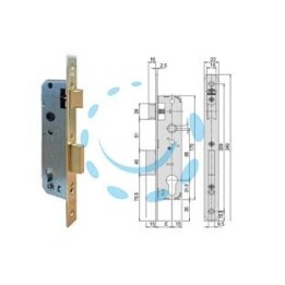 SERRATURA DA INFILARE A CILINDRO 1 MAND. BORDO QUADRO 5C012 - mm.30 (5C012300)